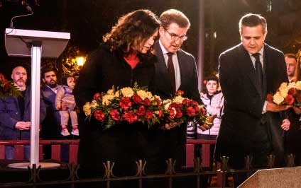 “El terrorismo ni se tapa ni se perdona”, firmeza de Feijóo y Ayuso frente a Sánchez
