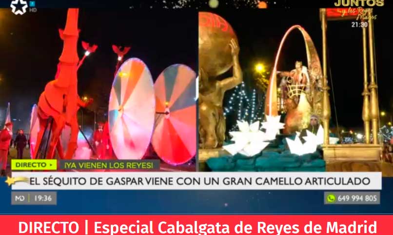 Espectacular cabalgata de entrada en Madrid de los Reyes Magos Espectacular cabalgata de entrada en Madrid de los Reyes Magos