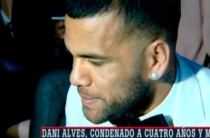Dani Alves, condenado a la pena mínima por la ley del Solo Sí es Sí por violar a una joven en una discoteca