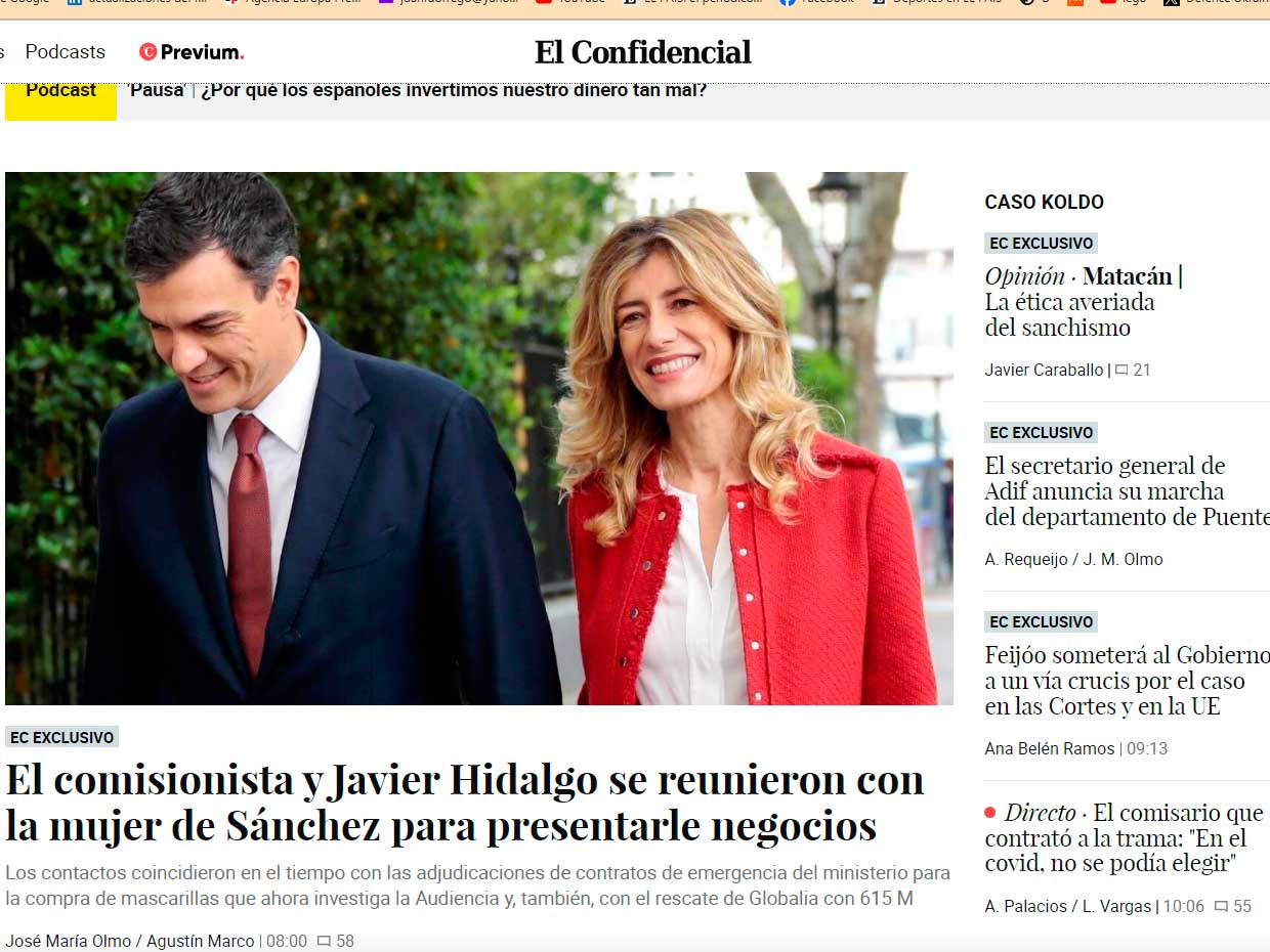 El PP insta a explicaciones sobre la cumbre de Begoña, la mujer de Sánchez, con el comisionista Aldama y Javier Hidaldgo El PP insta a explicaciones sobre la cumbre de Begoña, la mujer de Sánchez, con el comisionista Aldama y Javier Hidaldgo