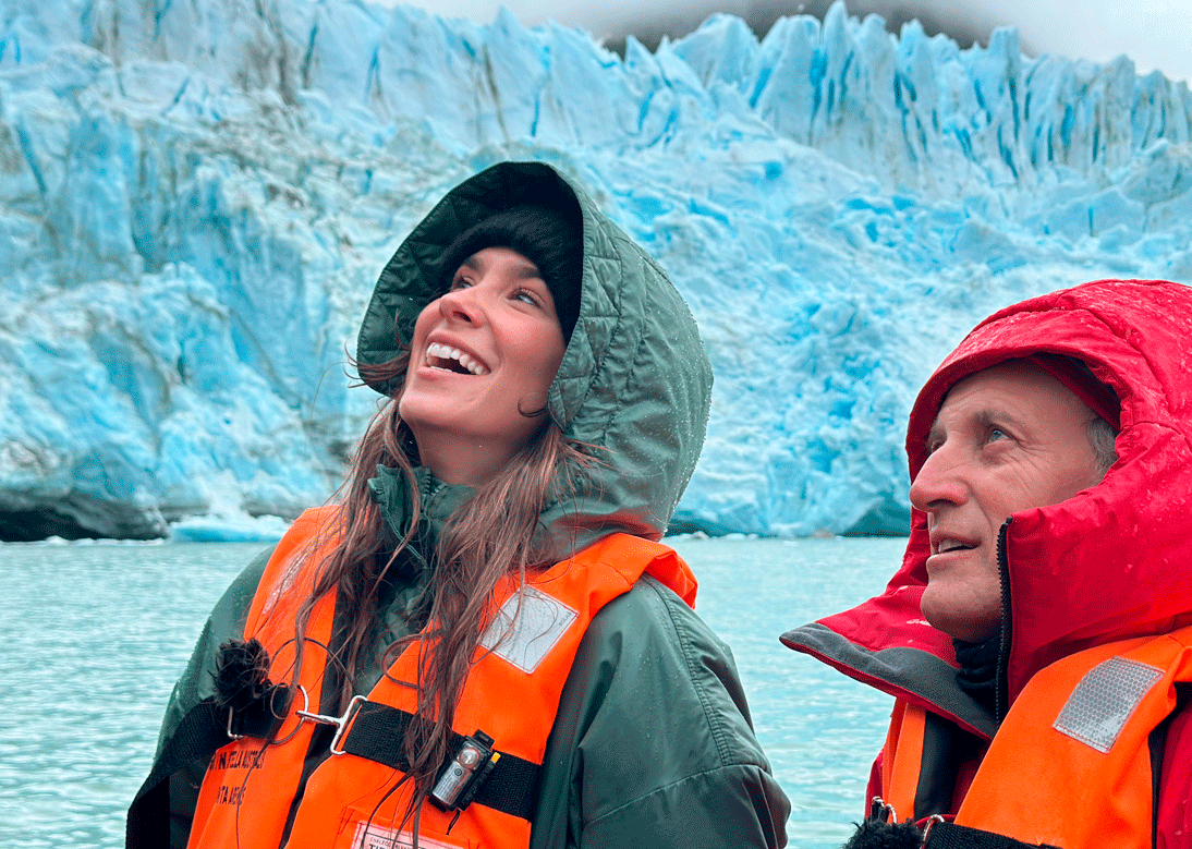 María Pombo recorre los glaciares más remotos y espectaculares de la Patagonia