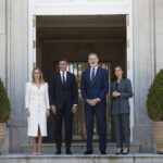 Almuerzo del Rey y de la Reina en honor de Santiago Peña y Leticia Ocampos en La Zarzuela