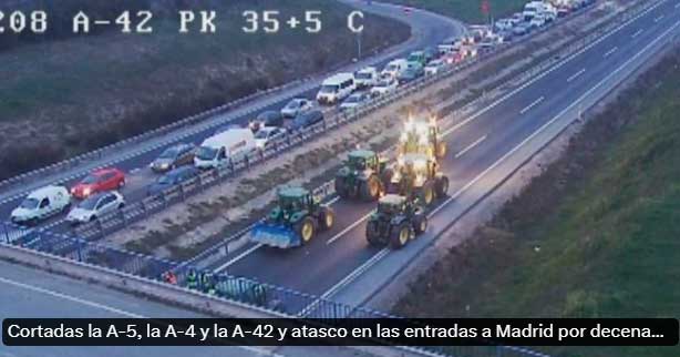 El 6F activa una marea de tractores para cortar carreteras por toda España en defensa del campo
