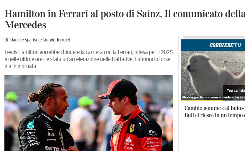 Mercedes en estado de shock ante la fuga de Lewis Hamilton a Ferrari