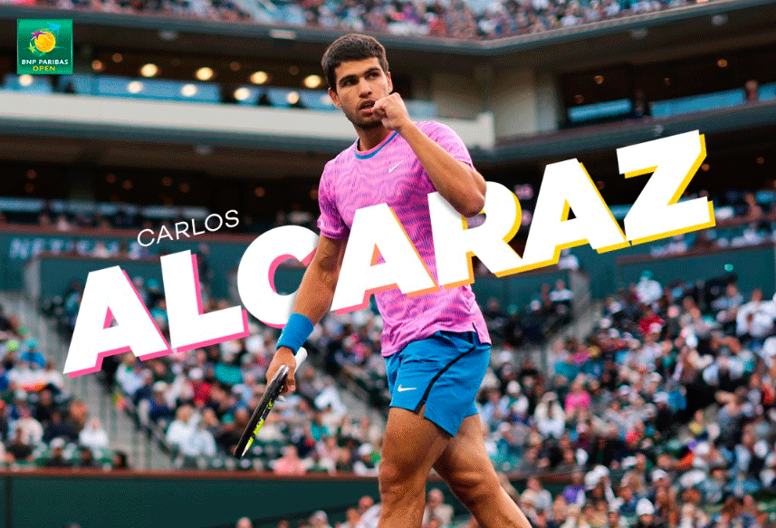 Carlos Alcaraz revalida título en Indian Wells tumbando de nuevo a Daniil Medvedev