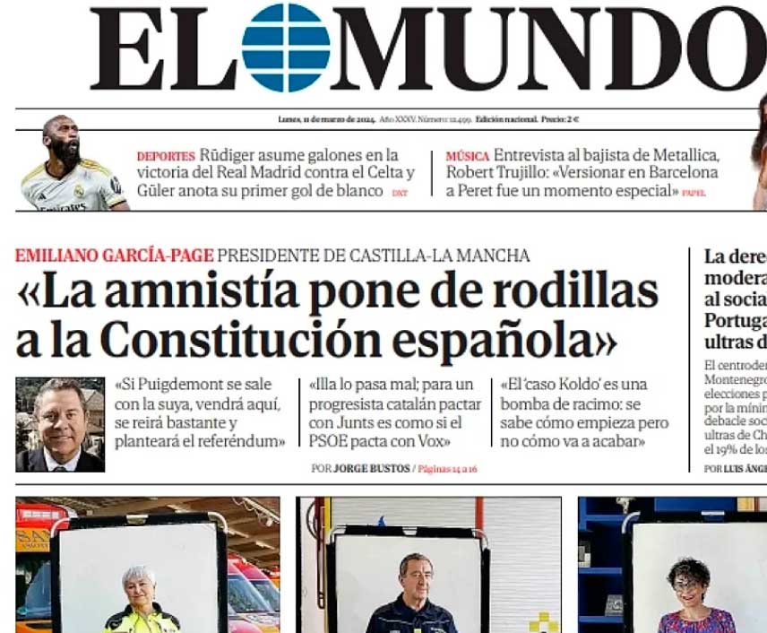 Page bombardea La Moncloa y afirma que la Ley de Amnistia ha puesto de rodillas a la Constitución