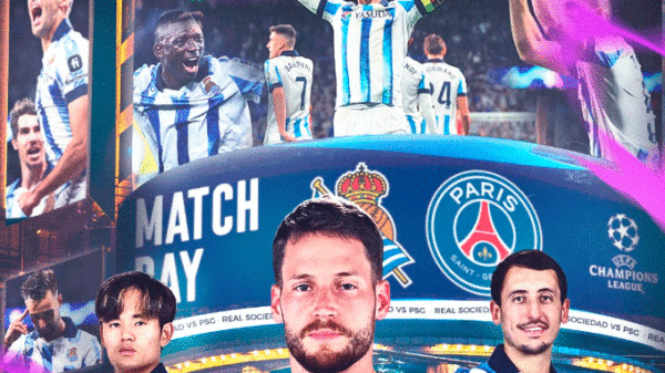 La Real Sociedad de Aguacil intenta la épica frente al PSG de Mbappé que comanda Luis Enrique
