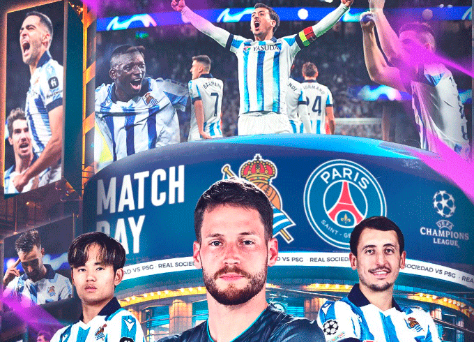 La Real Sociedad de Aguacil intenta la épica frente al PSG de Mbappé que comanda Luis Enrique