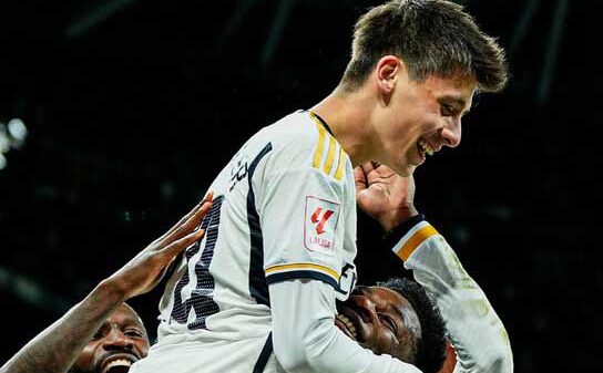 Lucas Vázquez en lugar de Carvajal,  Rüdiger clave en el juego aéreo, y goles de Vinicius y Arda Güler