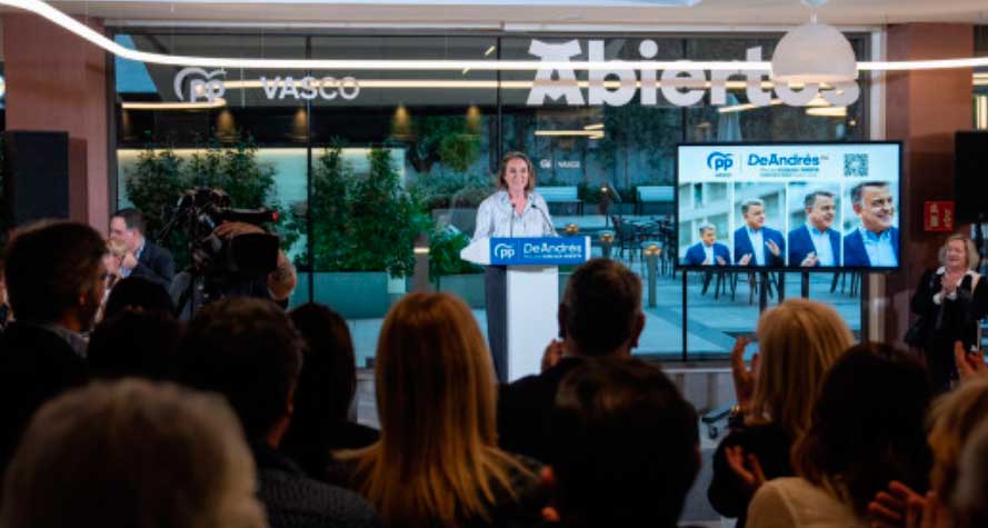 El Partido Popular se presenta como la única alternativa frente al cuatripartito PNV, PSOE, Bildu y Podemos
