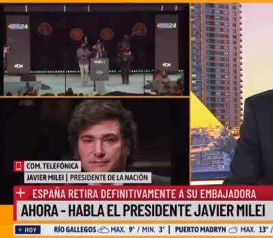 Luis Caputo tacha a Sánchez de inmaduro y Diana Mondino señala que no afectará a las empresas