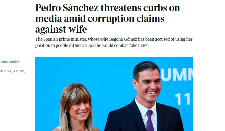 De Financial Times a Der Spiegel, duras críticas a Sánchez en Europa por querer controlar a los medios