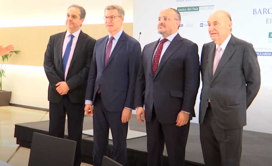Feijóo, manifiesto contra la resignación para que Cataluña recupere liderazgo económico y social