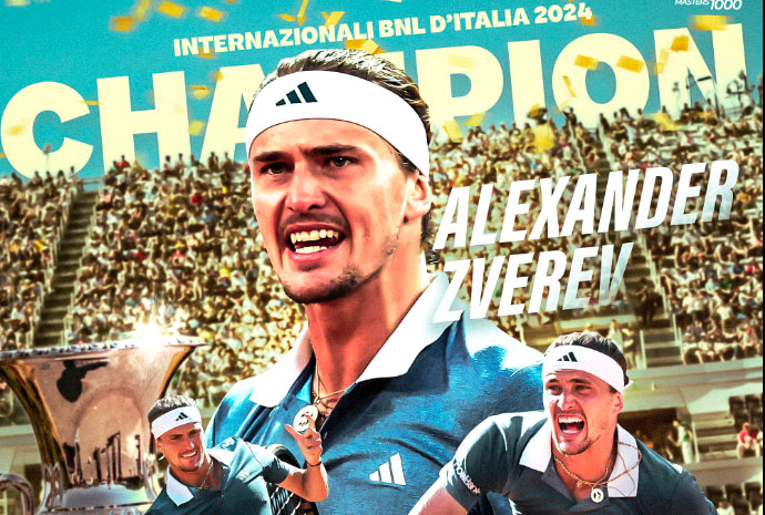 Zverev gana a Jarry en la final de Roma y asciende al número 4 de la ATP Zverev gana a Jarry en la final de Roma y asciende al número 4 de la ATP