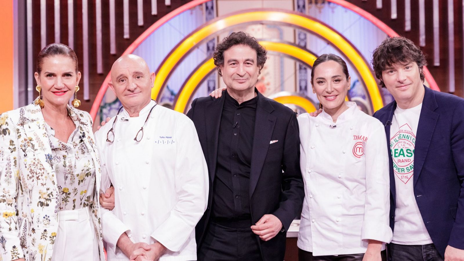Tamara Falcó apoya a Samya, Celeste, María, Ángela y Gonzalo en MasterChef