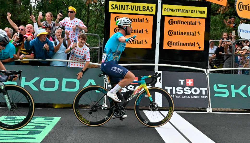 Mark Cavendish se convierte en historia viva del Tour de Francia en Saint Vulbas Mark Cavendish se convierte en historia viva del Tour de Francia en Saint Vulbas