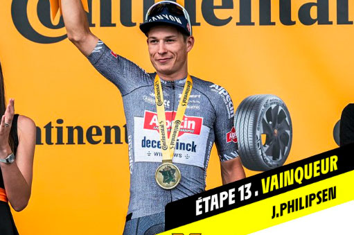 Jasper Philipsen se lleva la victoria en una trepidante y ventosa etapa en el Tour
