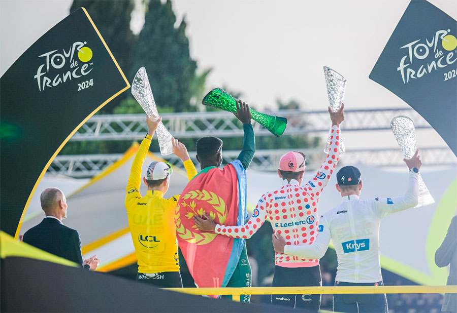 La contrarreloj de Niza corona a Tadej Pogacar por tercera vez en el Tour de Francia
