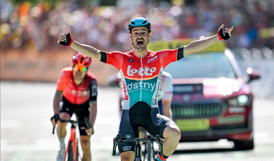 Victor Campenaerts caza su etapa en el Tour y Tadej Pogacar sigue líder