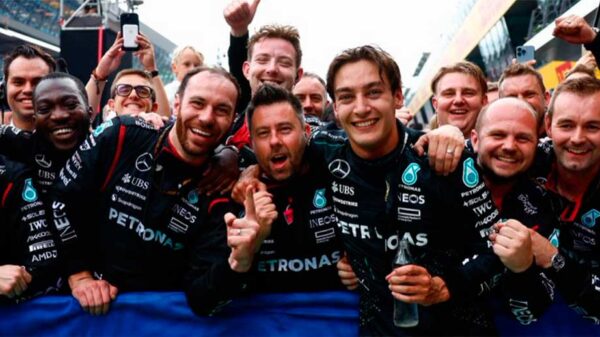 Russell, Hamilton, Lando, Max y Piastri, el salto de ambición de Mercedes en Silverstone
