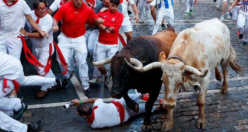 En la Curva de Mercaderes se vivió el momento más dramático con los tores de Cebada Gago