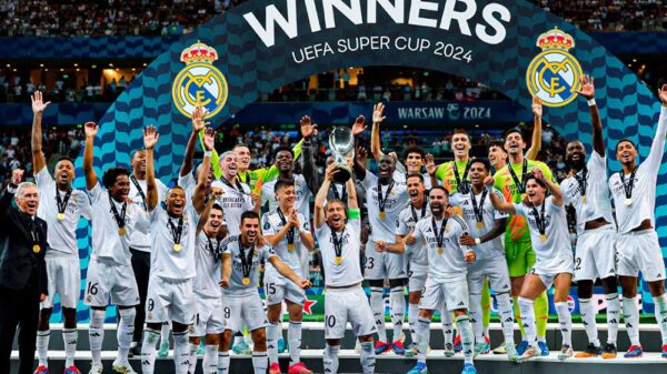 Bellingham, Mbappé y Vinicus (la BMV del Real Madrid) consiguen su primer título en Varsovia