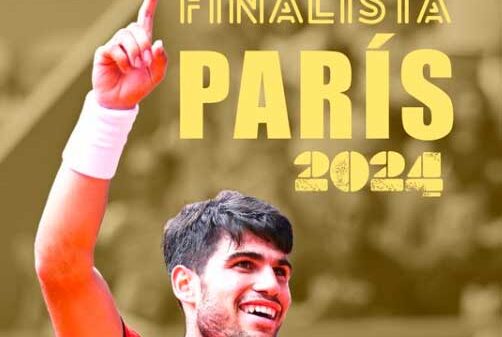 Alcaraz, en el nombre de España, la lucha por el oro en el escenario icónico Philippe Chatrier de Roland Garros