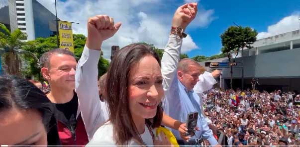 María Corina Machado acusó a la dictadura chavista de haber escogido el camino de la represión y la mentira tras su derrota