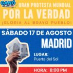 Madrid en la ola de 300 ciudades de protesta mundial contra el fraude de Maduro en Venezuela