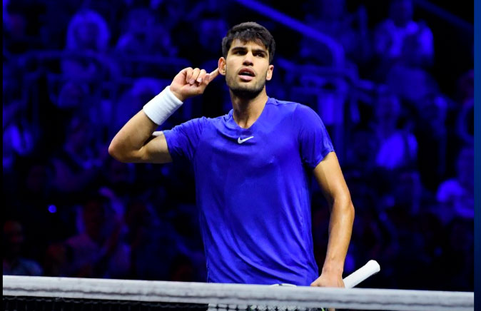 Carlos Alcaraz da aire a Europa en la Laver Cup con su victoria ante Shelton Carlos Alcaraz da aire a Europa en la Laver Cup con su victoria ante Shelton