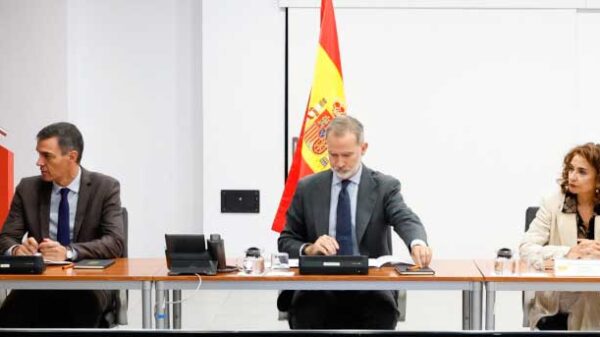 El Rey preside ​el Comité de Crisis en el Cuartel General de la Unidad Militar de Emergencias (UME)