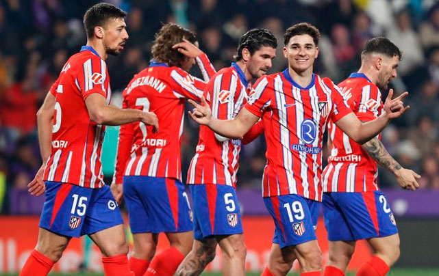 Manita del Atlético que se reengancha a la pelea por el título con nueva goleada fuera de casa