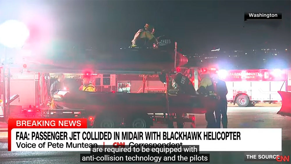 Trump muy afectado en choque del vuelo 5342 de American Airlines con un Black Hawk Trump muy afectado en choque del vuelo 5342 de American Airlines con un Black Hawk