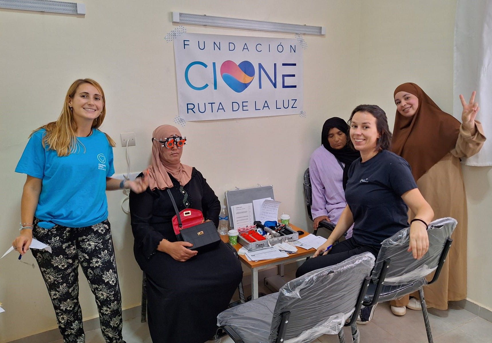 La Ruta de la Luz realizó casi 600 revisiones visuales en su última expedición a Marruecos