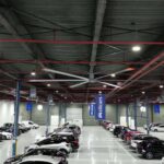 Los ventiladores industriales de Evaporalia climatizan grandes espacios con bajo consumo