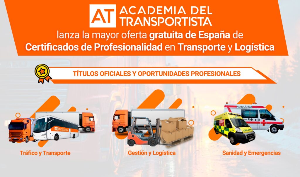 Academia del Transportista lanza la mayor oferta española de Certificados Profesionales del Transporte
