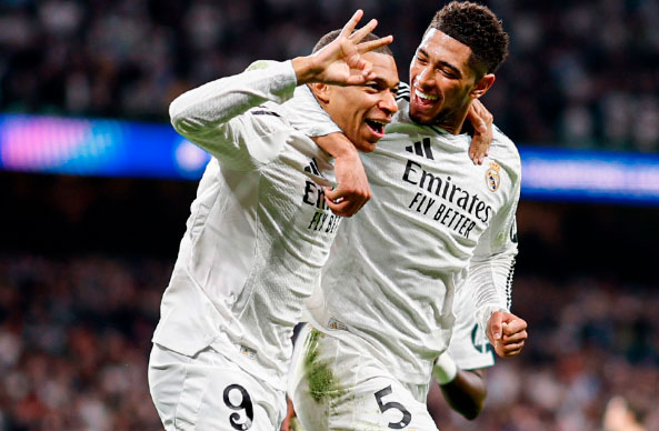El Real Madrid arrolló al Manchester City y Mbappé vivió su gran noche con un hat-trick