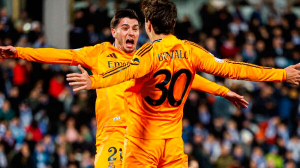 Cabezazo de maestro del canterano Gonzalo para salvar en último suspiro al Real Madrid