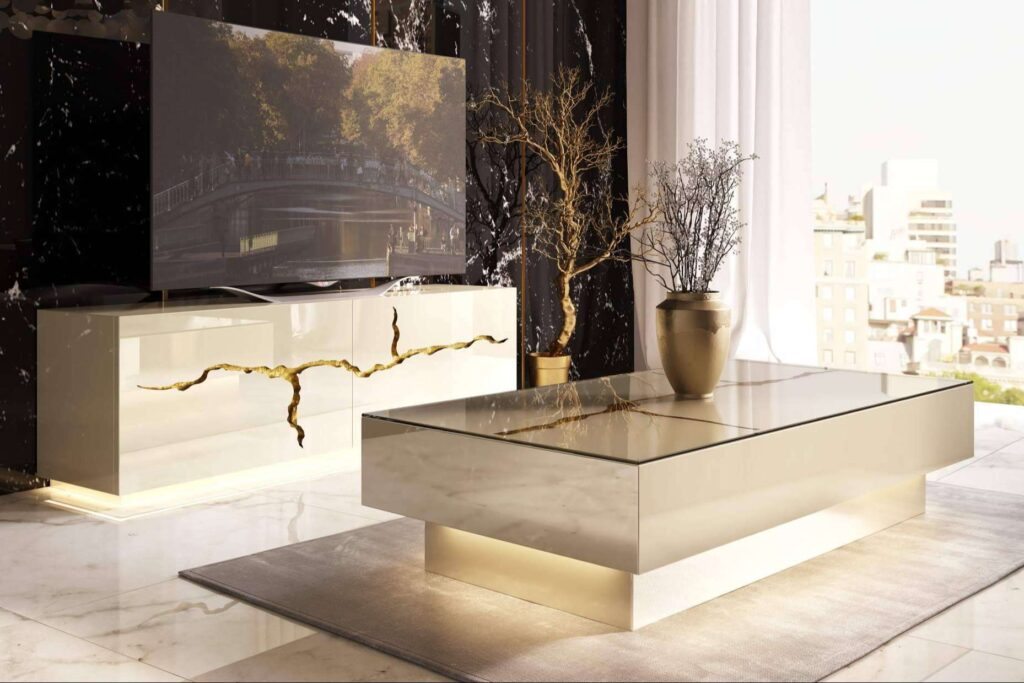 Muebles La Factoría presenta su colección de salones lacados para espacios modernos