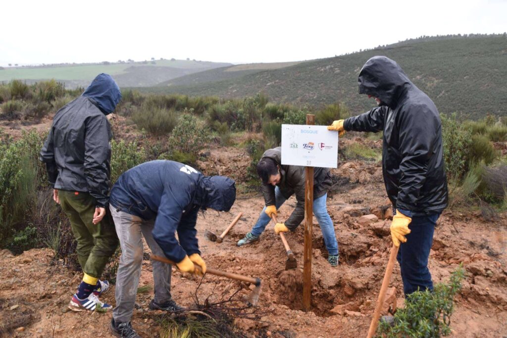 CO2 Gestión, FOXY y la Fundación Alcoraz inauguran en Salamanca la plantación de su 11º bosque