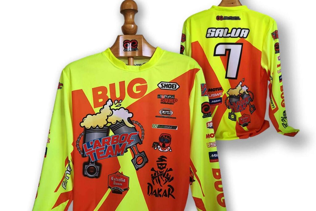Camiseta de motocross de alta resistencia, ADHESIVOSEMBARRADOS apuesta por el confort y el rendimiento