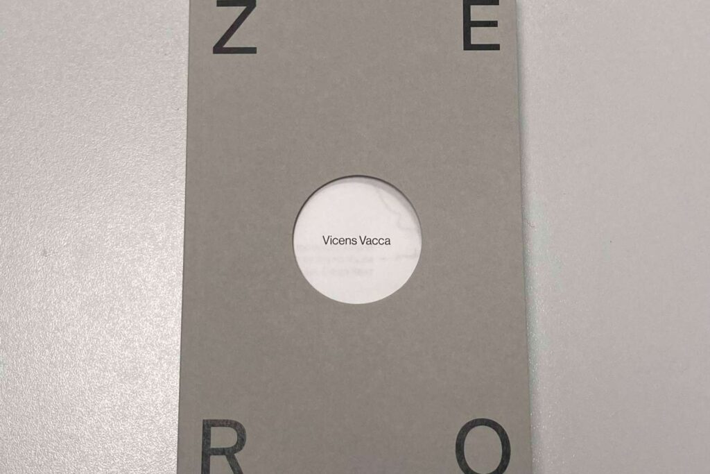 ZERO, el nuevo libro de Vicens Vacca, llega tras 20 años en el cajón