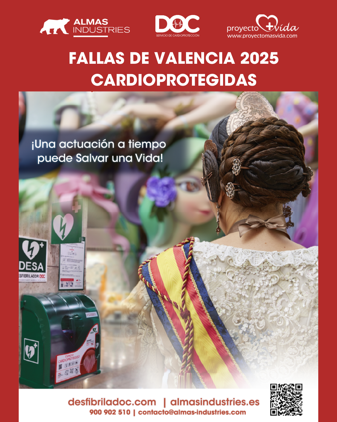 Las Fallas 2025 refuerzan su compromiso con la seguridad con desfibriladores y formación en RCP Las Fallas 2025 refuerzan su compromiso con la seguridad con desfibriladores y formación en RCP