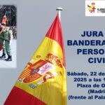 Defensa organiza una Jura de Bandera para personal civil en la Plaza de Oriente de Madrid
