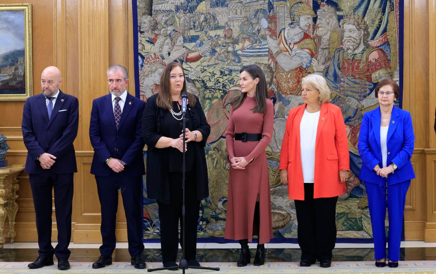 Verdad, Memoria, Dignidad y Justicia, el agradecimiento de Maite Araluce a la Reina