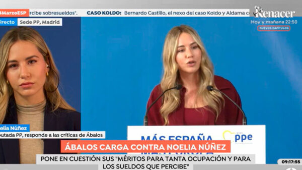 Noelia Núñez apunta que Sánchez conocía la actividad de Ábalos en La Trama