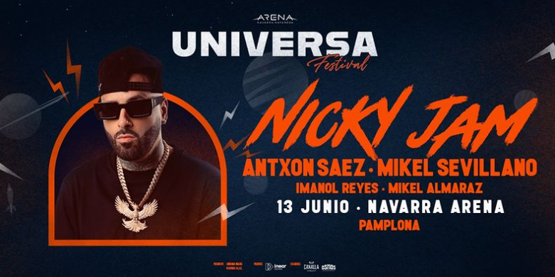 Nicky Jam abre su gira europea en Pamplona como protagonista estrella del Universa Festival