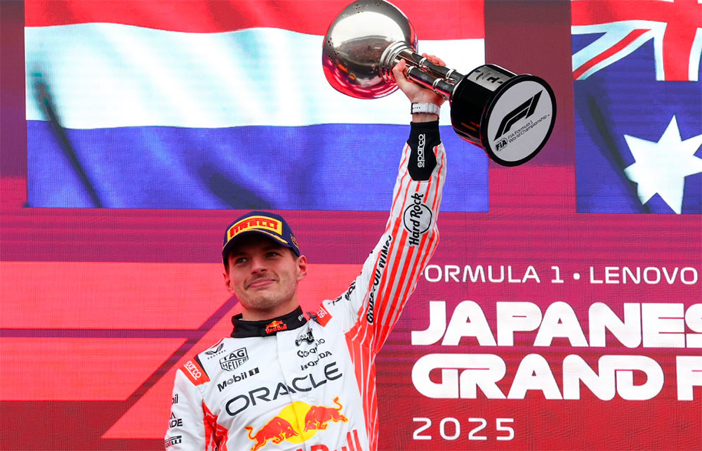 Verstappen doma a los McLaren en Japón y Alonso y Sainz terminan fuera de los puntos