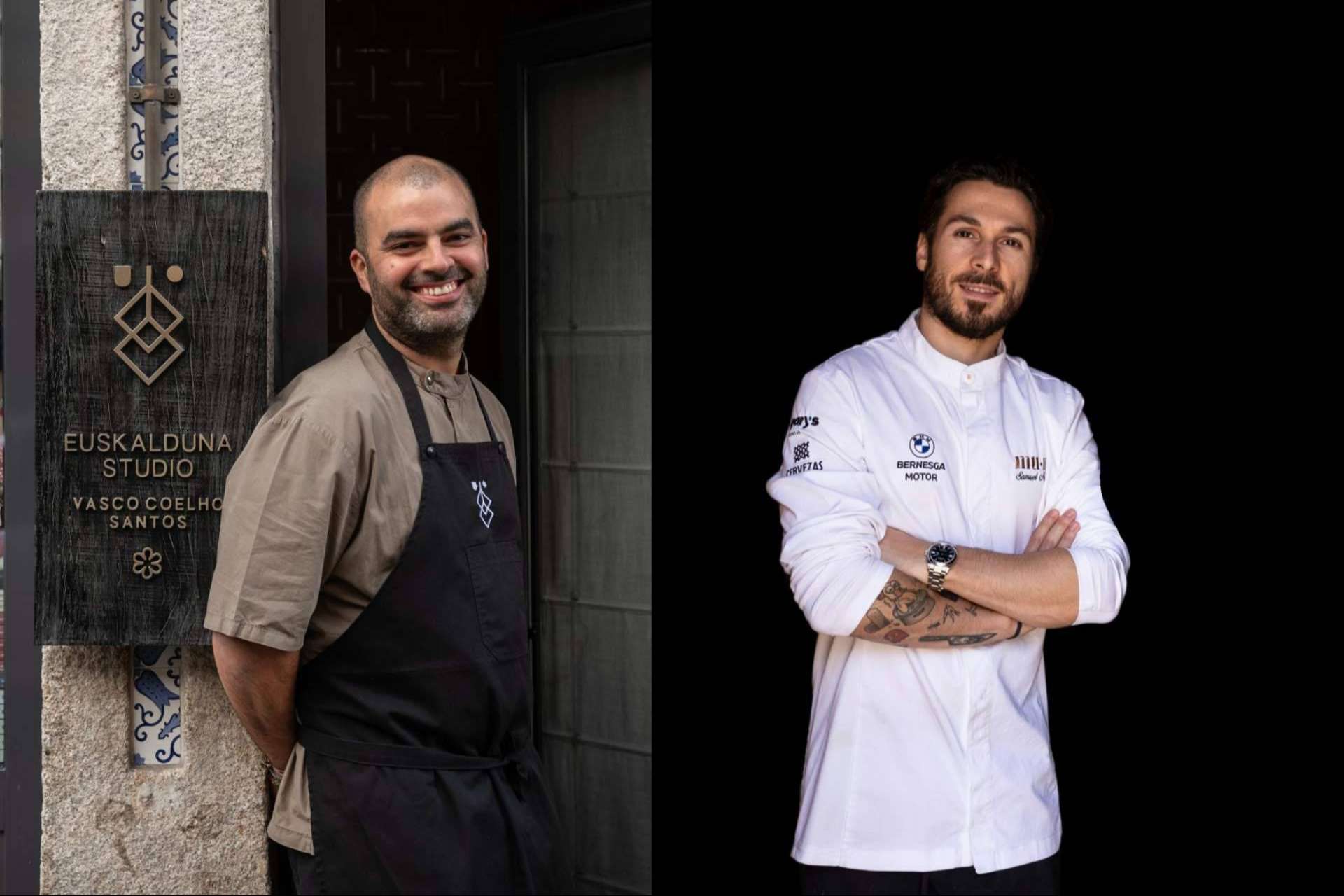 Samuel Naveira y Vasco Coelho Santos cocinarán juntos en Portugal Samuel Naveira y Vasco Coelho Santos cocinarán juntos en Portugal