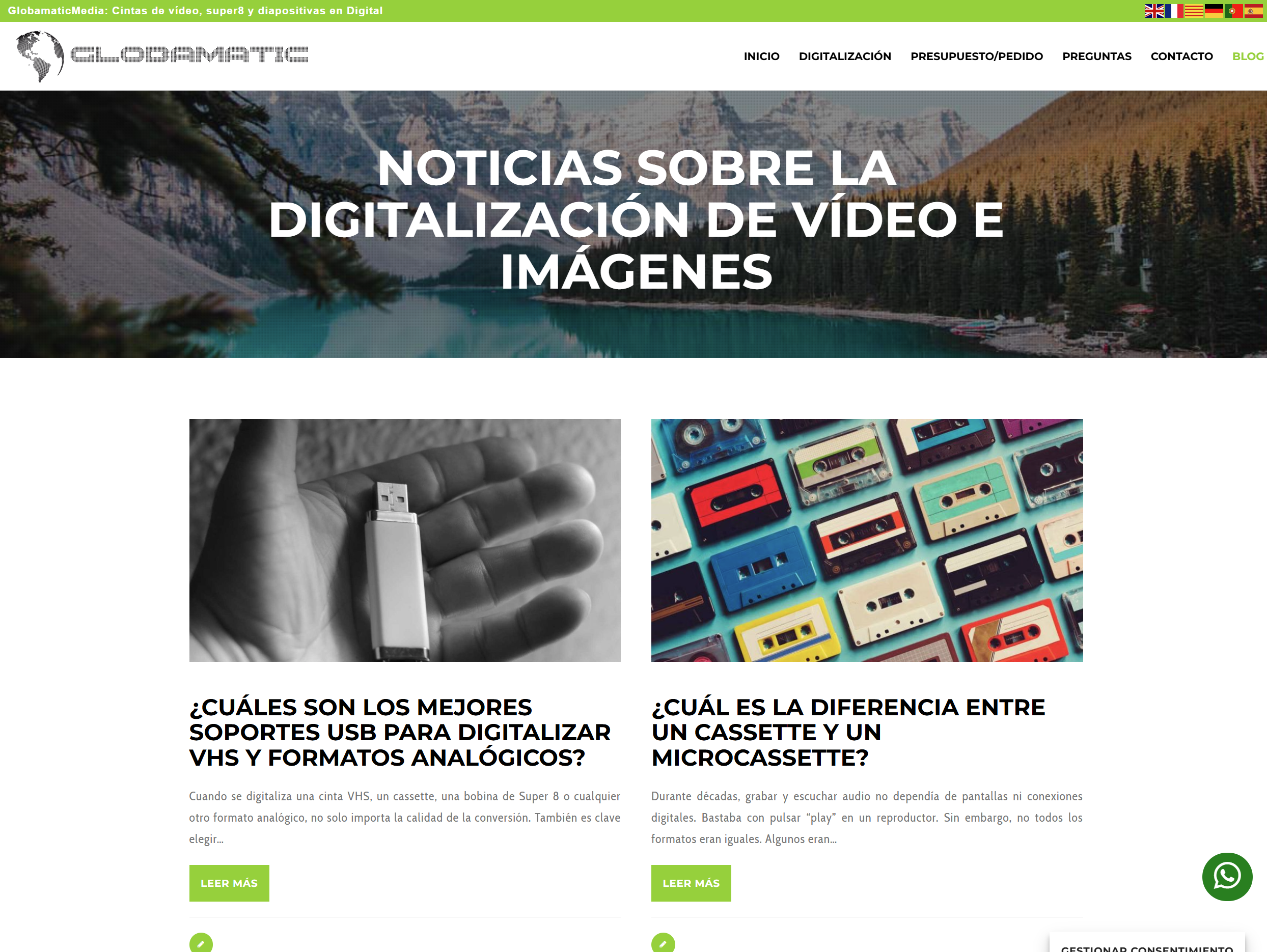 El blog de Globamatic Media supera las 300 publicaciones sobre digitalización de vídeo